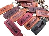 Personalized Key Chain Handmade Leather Keychain Engraved keychain