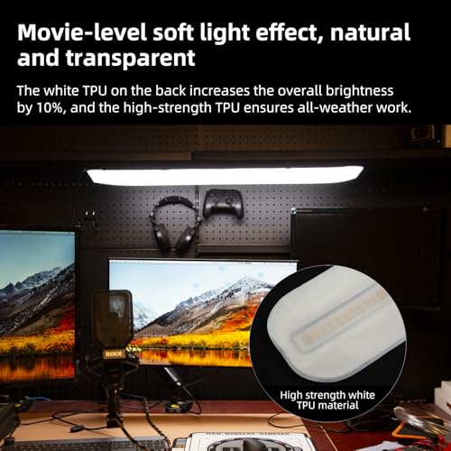 Image of INKEE Inflatable LED Tube Light GCA20U,20W USB BI-Color Temperature Tube Lights with 2700K,4000K,5600K and 6500K 320 Full-Spectrum Lamp Beads CRI 95+ Photography Light Stick