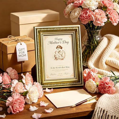 Image of upsimples Vintage 8x10 Picture Frame, Antique Gold Frames, 2 Pack