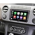 Doppel Din Autoradio für VW Amarok 2010-2016, 7 Zoll IPS Car Display mit Wireless Carplay Android Auto Bluetooth DSP GPS Navigation Android 14 Stereo WiFi Rückfahrkamera Mirror Link FM/RDS SWC 2+32G