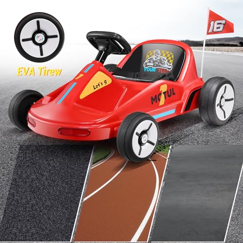 Hikole 5168_US 12V Toddler Go Kart, Portable Electric Ride On Race Car For 3-6 Kids thumb #4