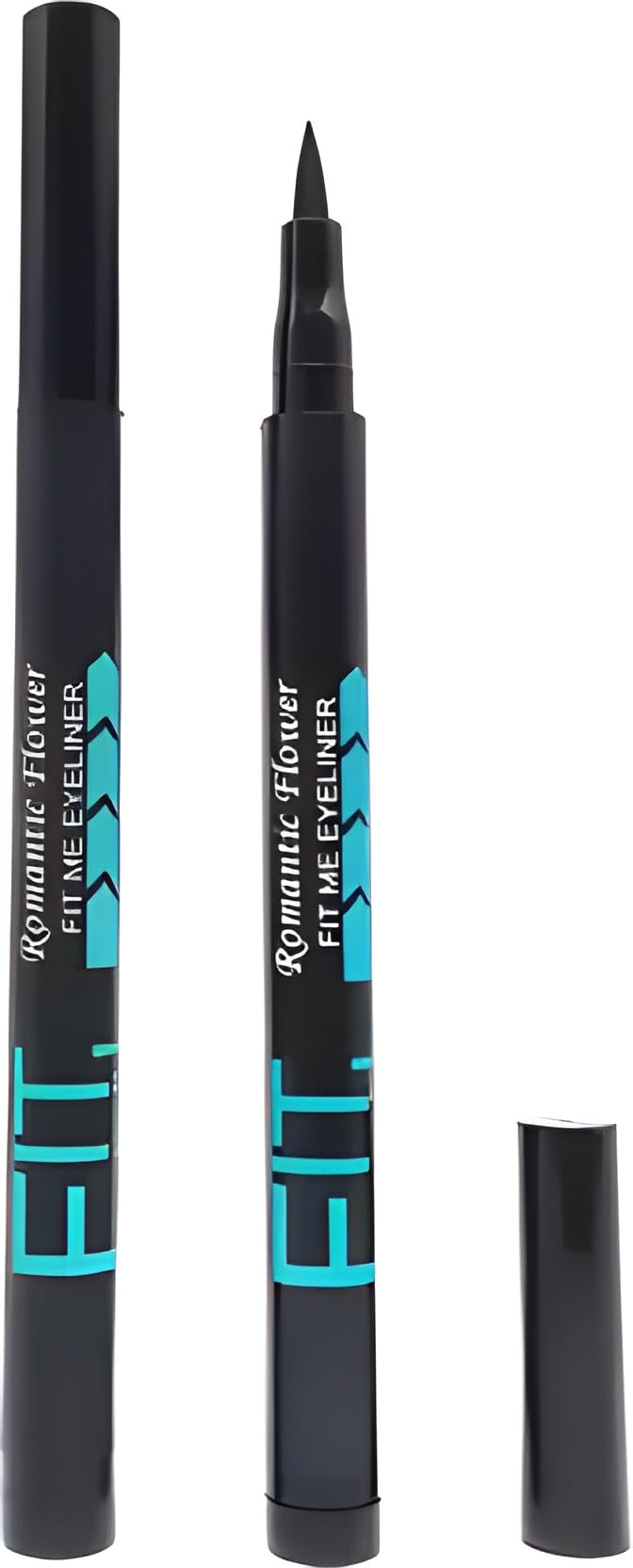 Bridester Fit Me Makeup Waterproof Super Lasting Liquid Eyeliner (Pack Of 2) 7.6 G (Black)-image-39