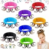 ❀【Value Pack】 Dieses Set enthält 8 Stück Armband-Jingle Bells mit 8 leuchtenden Farben: Hellrosa, Rot, Lila, Aprikosengelb, Hellblau, Dunkelblau, Hellgrün und Schwarz. Die ausreichende Menge ermöglicht eine lange Nutzung und kann nach Belieben angepasst werden. Mit diesen leuchtenden Farben können Sie nicht nur die Aufmerksamkeit der Menschen auf sich ziehen, sondern Ihrer Party auch eine traumhafte Atmosphäre verleihen.