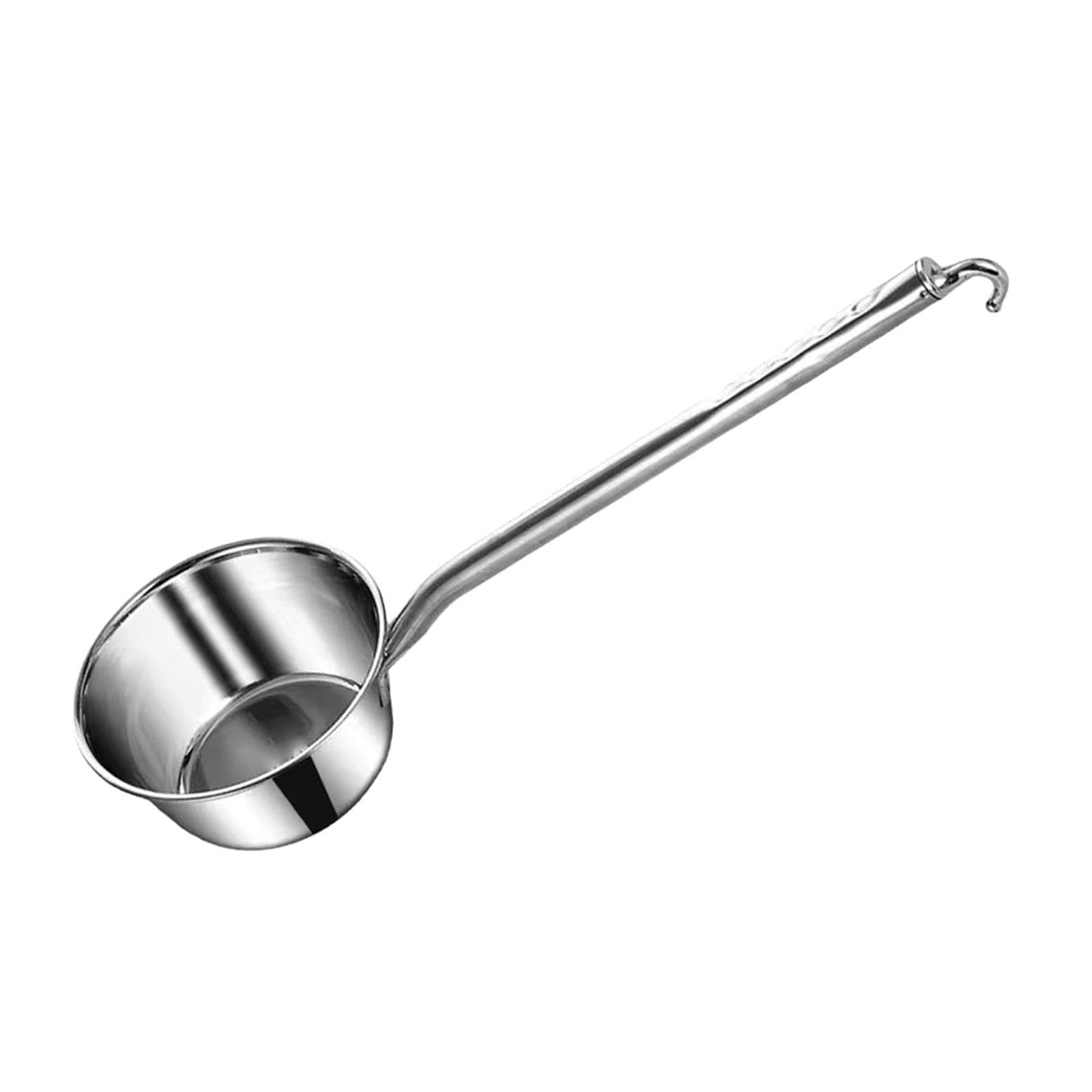 Louche En Acier Inoxydable à Long Manche pour Arroser Les Fleurs Puiser de L'Eau Servir La Soupe et Laver Les Cheveux Conception Ergonomique Adaptée C, Xl