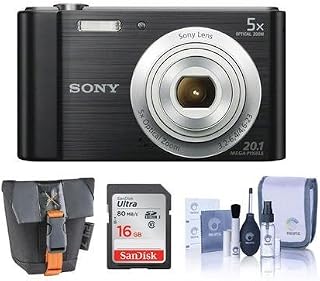 Sony Cyber-Shot DSC-W800 Digital Camera, 20.1MP - Bundle with 16GB Class 10 SDHC