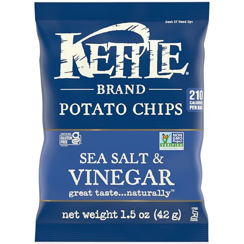 Image of Kettle Brand Potato Chips Sea Salt & Vinegar, 1.5 Oz