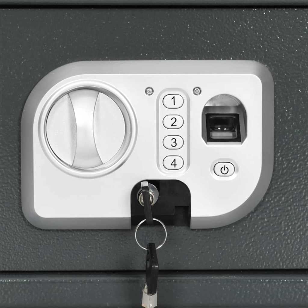 Genérico Caja Fuerte Digital Gris Oscuro 31 x 20 x 20 cm Acero,Seguridad empresarial y del hogar,Cajas fuertes-42011310