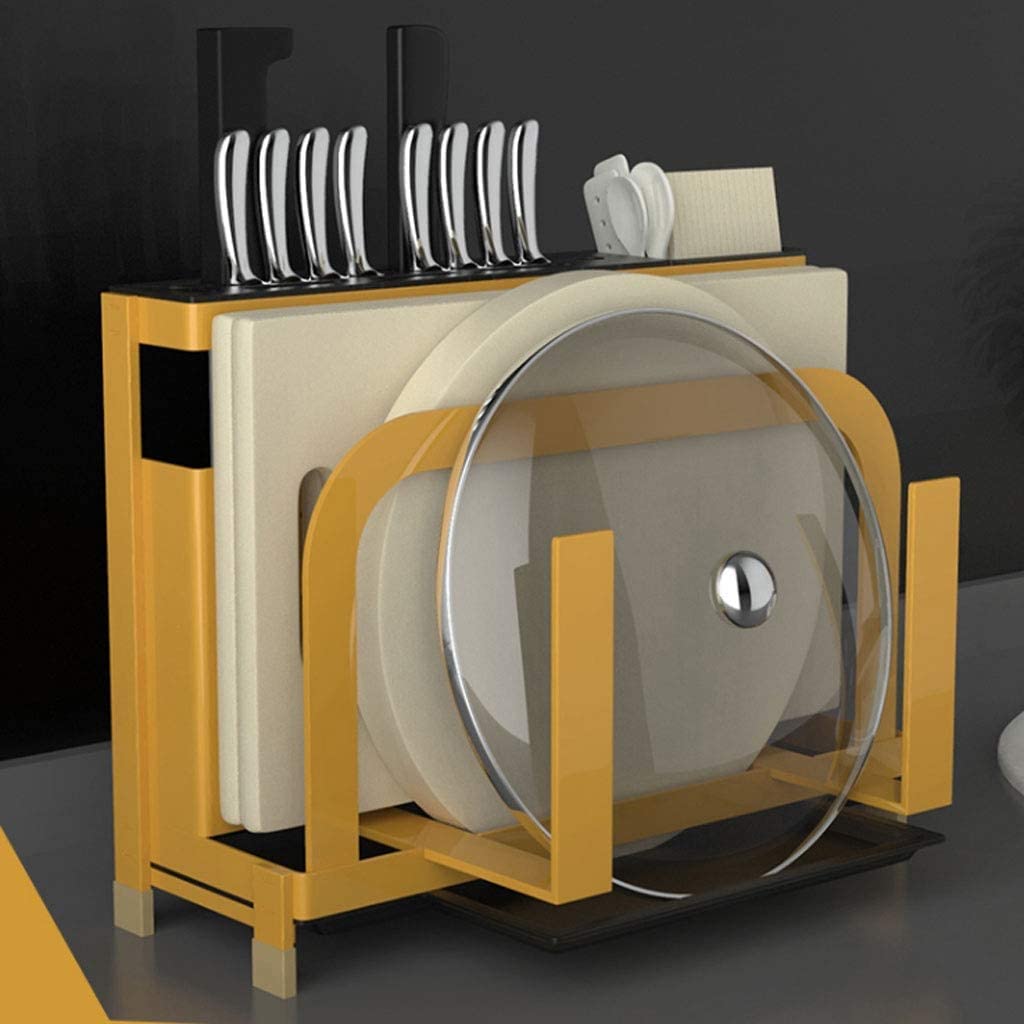Blok na Noże Bez Noży Uchwyt Na Nóż Kuchenny Ze Stali Nierdzewnej Storage Organizer Stojak Na Noże Stojak Metalowy Blok Noża Narzędzie Do Gotowania Uchwyt na Nóż Pusty (Color : B)