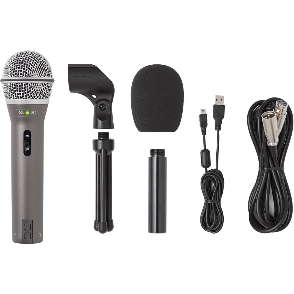 Amazon.com: SAMSON Q2U Recording & Podcasting Pack | Gray Bundled