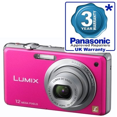 Panasonic Lumix DMC-FS10 Digital Camera 12 Megapixels Pink