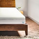 PharMeDoc Memory Foam Mattress Topper - 2 Inch Thick & Soft Bed Comfort Pad - 42 Density - Improved Sleep by Relieving Joint & Back Pain - Pressure Reducing - White (Queen)