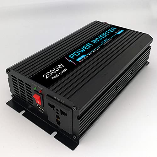 Inversor,Inversor 12v 220v Inversor de Coche 12V a 220V 24V Convertidor de energía automotriz