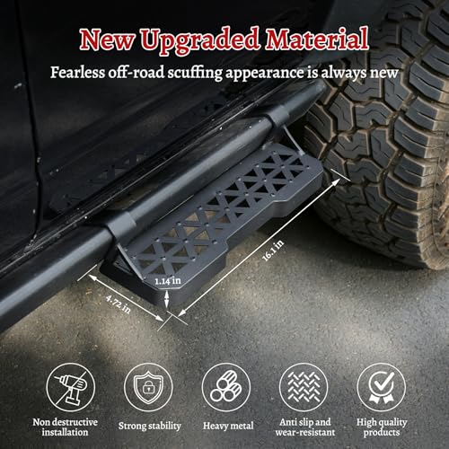4PCS Z-Steps Add-On Running Boards para Ford Bronco 2021-2025 miniatura 5