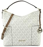 MICHAEL Michael Kors Medium Anita Convertible Women's Handbag, Style 35H7GA8L7B, Vanilla Acron