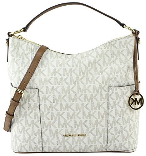 MICHAEL Michael Kors Medium Anita Convertible Women's Handbag, Style 35H7GA8L7B, Vanilla Acron