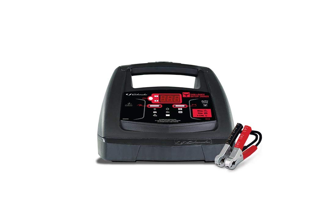 FR01235 Cargador de batería con arranque de motor, impulso y mantenedor - 100 amperios/30 amperios, 6 V/12 V - para tractores, coches y camiones