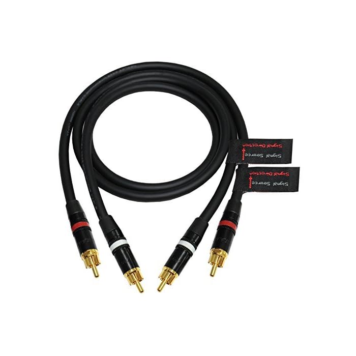 Buy 4 Foot Directional HighDefinition Audio Interconnect Cable Pair Custom Made by WORLDS