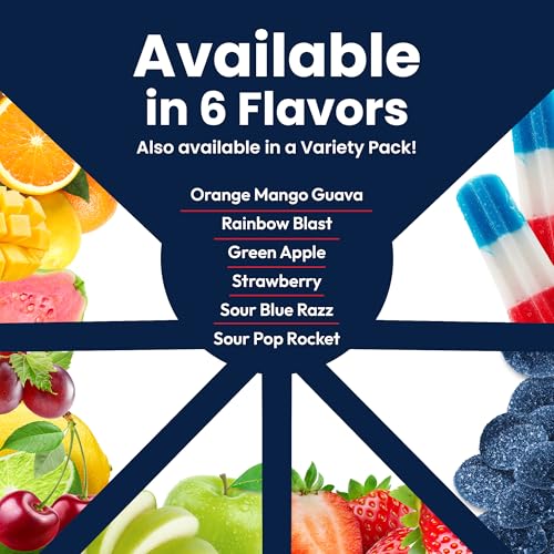 Image of SaltStick Energy Gummies with Electrolytes, Rainbow Blast, Easy to Chew Electrolyte Gummy, Energy Chews that Taste Great, Caffeine Free - 10 Packs, 80 Gummies