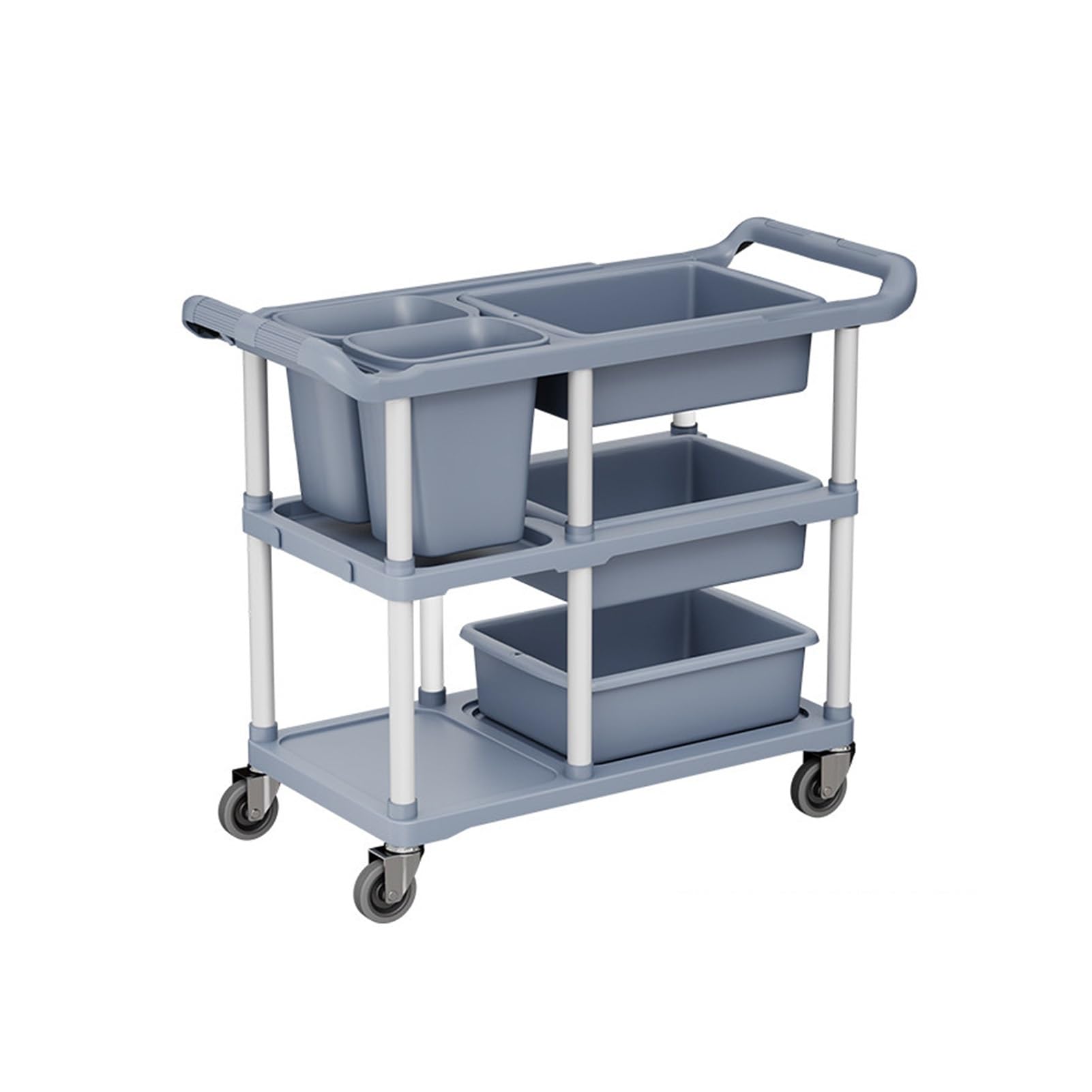 Restaurant-Specific Cutlery Recycling Cart, Suitable For Hotels, Restaurants, And Kitchens, 661 Lbs Capacity(Style 1)