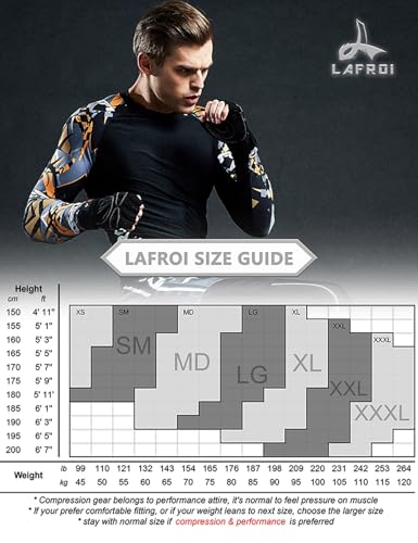 LAFROI Men's Long Sleeve UPF 50+ Sun Protection Shirt Compression BJJ Swim Rash Guard2