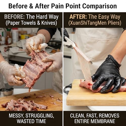 Herramienta para Quitar Membrana de Costillas Acero Inoxidable miniatura 2
