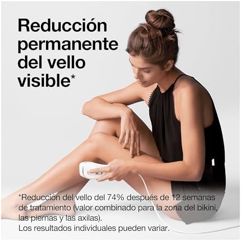 Braun Luz Pulsada Silk-expert Pro 3 PL3221 Depiladora IPL, Reducción Del Vello Visible En Casa, Blanca/Plateada, Con Funda, Cabezal Ancho, Cabezal De Precisión Y Maquinilla Venus