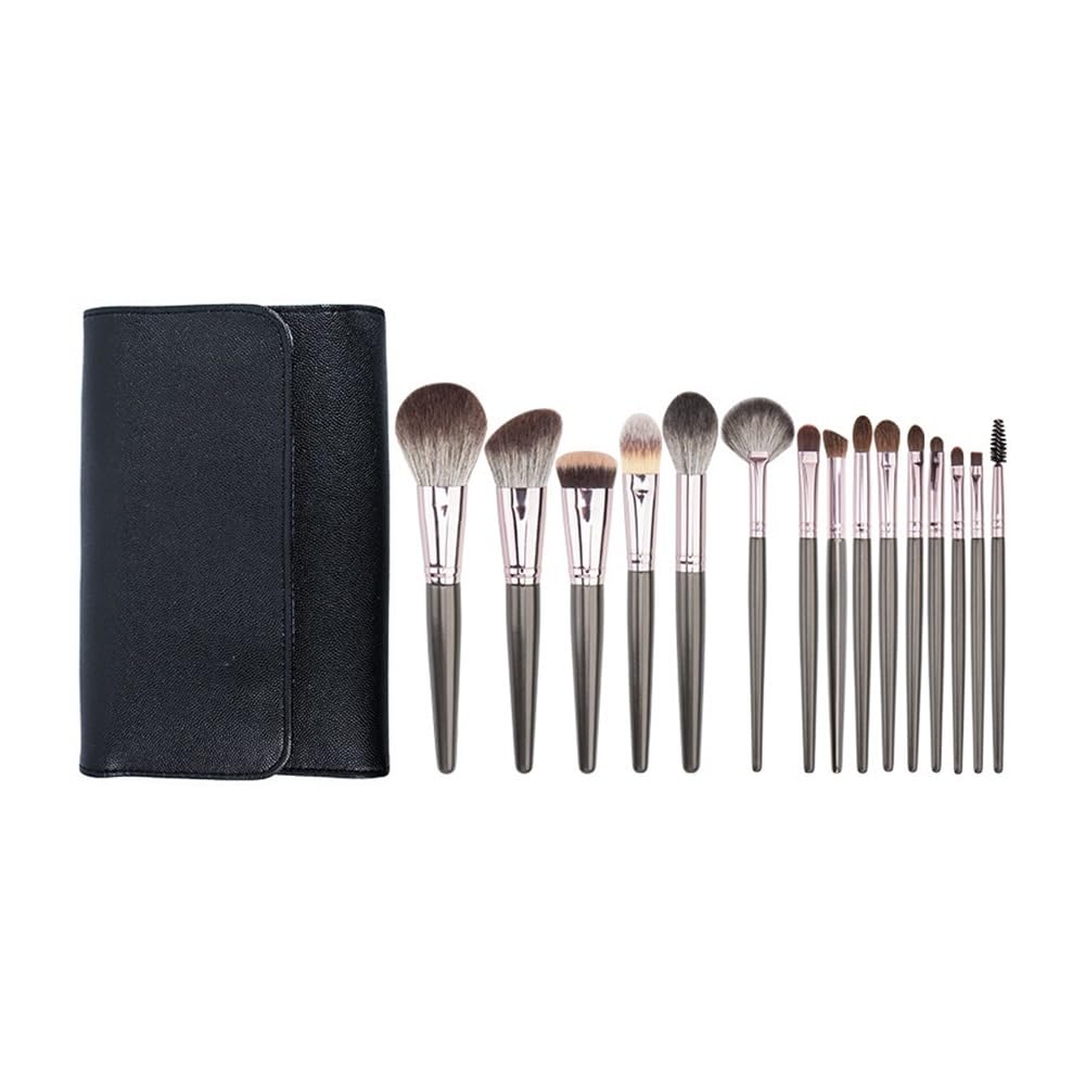 Juego De Brochas Maquillaje Pelo Animal For Polvos Sueltos, Manchas Cuidado, Perfecto For La Escuela Y El Uso Diario Herramientas de Maquillaje