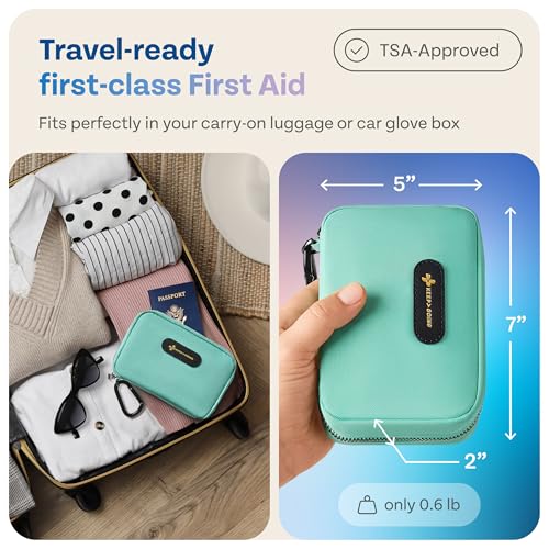 KeepGoing Travel First Aid Kit for Car, Home, Hiking, Camping and Outdoor Emergencies - First Aid Kit Travel Size TSA-Approved - Image 4