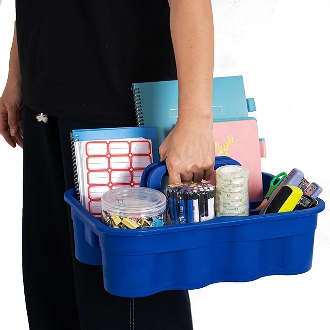 AMIGOS STORE Caddy Bucket | New Model 2-Compartment Industrial Caddy Bucket, Bathroom Caddy Organizer Basket, Bathroom Organizer Basket, Tool Organizer for Cleaning Bathroom & Windows - (Blue) (B0D986GZCQ) Amazon Price History, Amazon Price Tracker