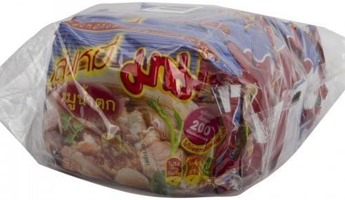 Instant Mama Rice Vermicelli Noodles Moo Nam Tok Pork Flavor - Pack of 6 by MAMA Instant Noodles