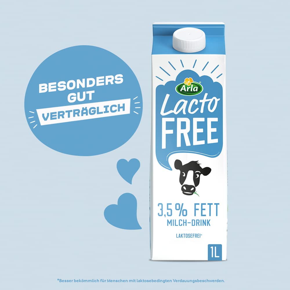 Arla LactoFREE Lactose-free milk 3.5% fat, 1 litre : Amazon.de