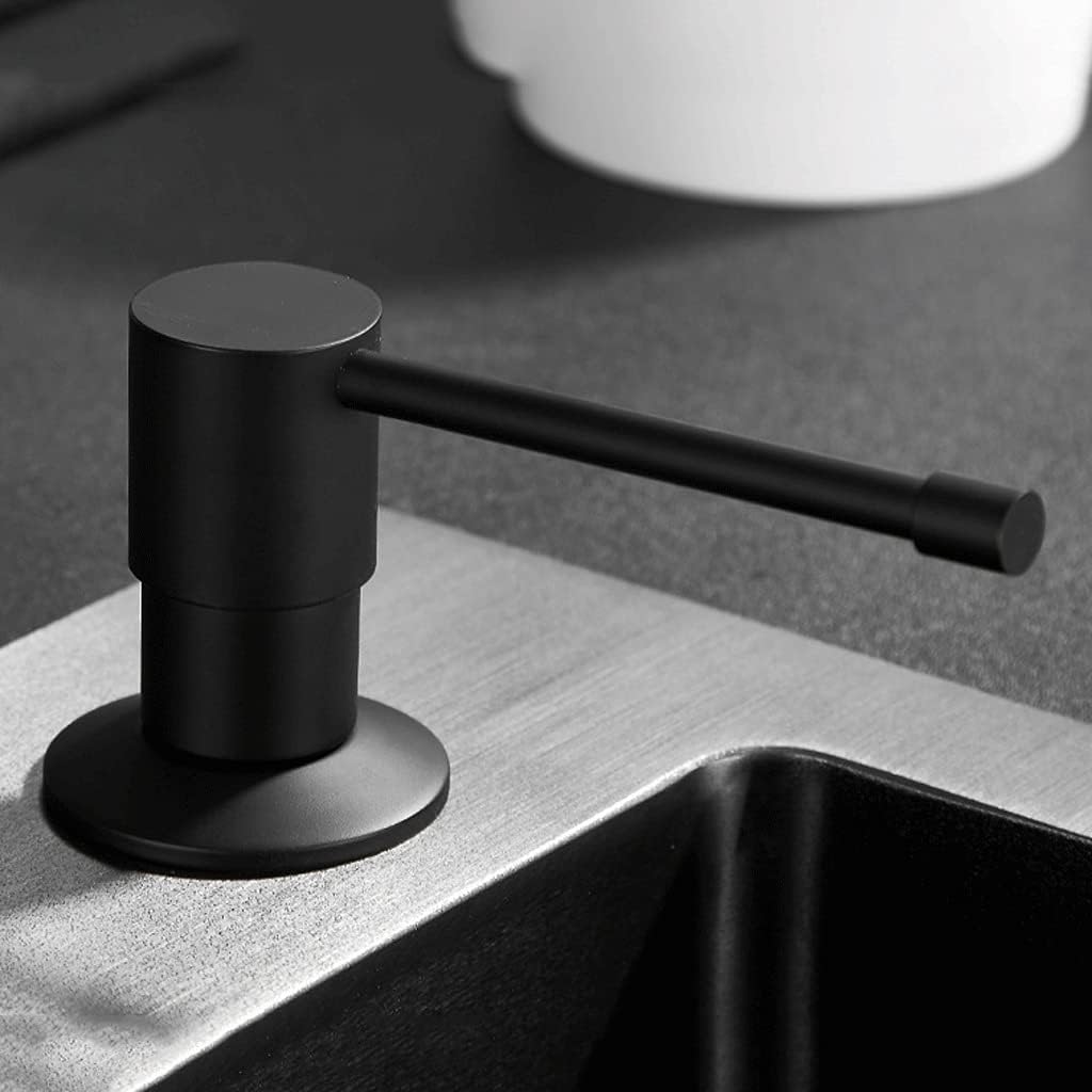 Soap Dispenser for Kitchen Sink, Built in Design Refill from Top with Bottle Refillable Container Large Bottle Soap dispensers
