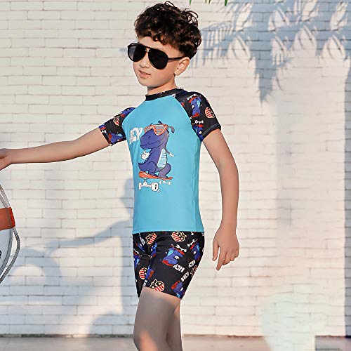 Domary Traje de banho para menino Traje de banho de 3 peças de 2 a 12 anos de idade.