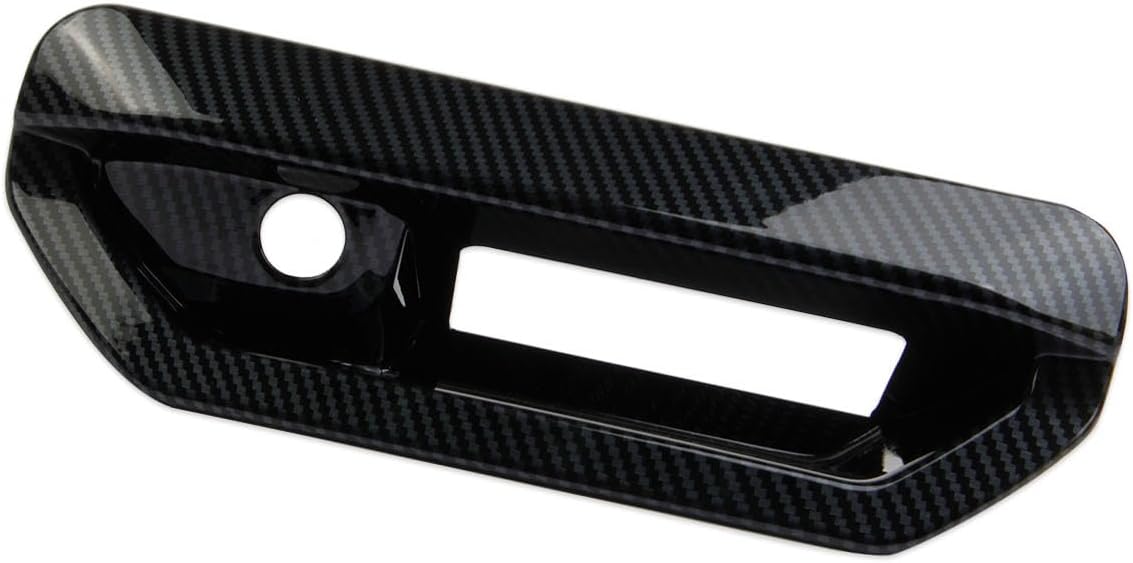 Korlot Carbon Fiber Car Rear Trunk Door Handle Cover Trim for Hyundai Santa Cruz 2022-2026