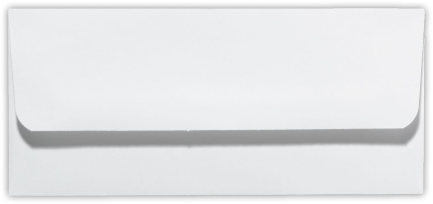 LUXPaper Currency Outer Envelopes | 3 1/16" x 6 3/4" | White | 28lb. Text | 1,000 Qty