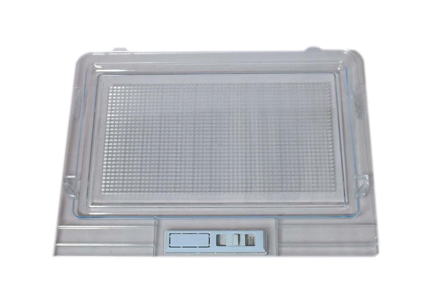 WHITEFLIP Vegetable Basket Cover Suitable for LG Double Door Refrigerator Compatible with Part Code MCK541544, Match Code & Buy Crisper Glass Lid Tray