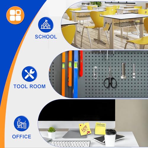 Image of TRYMAG 200Pcs Small Magnets, 4 Different Sizes Tiny Mini Magents, Multi-Use for Fridge, DIY, Office, Hobbies, Crafts and Science