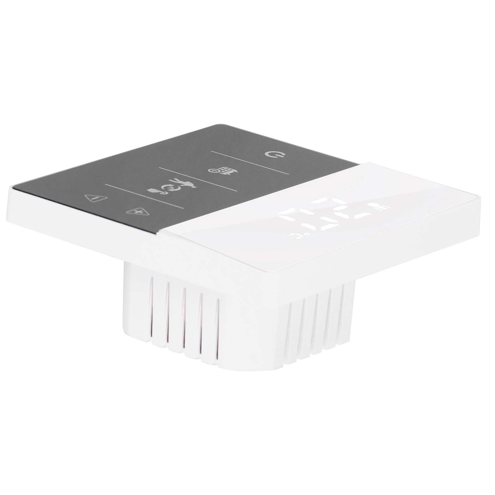 Generic Controlador de Temperatura de la Pared de Termostato Digital para Calefacción del Piso del Calentador de Agua con Programación Semanal para el Hogar (Blanco Negro)