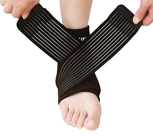 Nonslip Breathable Ankle Brace With Adjustable Compression Wrap Support Foot Stabilizer For Arthritis, Injury Recovery, Joint Pain, Ankle Sleeve Guard For Sports Basketball, Football, Soccer, Running #TOP11