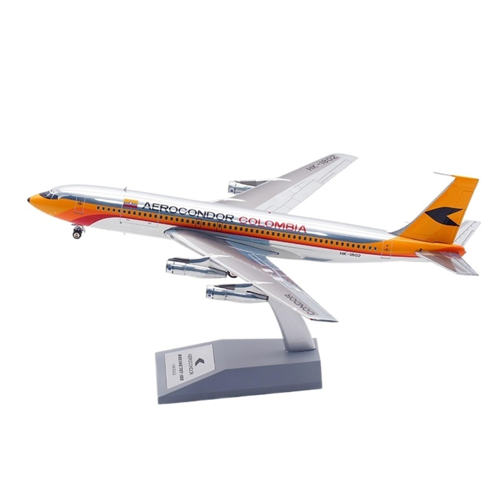 Repliki modeli samolotów 22CM 1:200 wysoka symulacja samolotów modele kolekcjonerskie dla Avianca B707-100 HK-1802 samolot ze stopu miniaturowy model samolotu