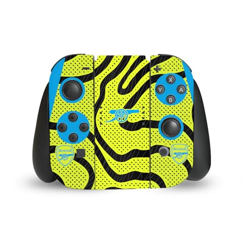 Image of Head Case Designs Officially Licensed Arsenal FC Away 2023/24 Crest Kit Vinyl Sticker Gaming Skin Decal Cover Compatible With Nintendo Switch Joy-Con Controller