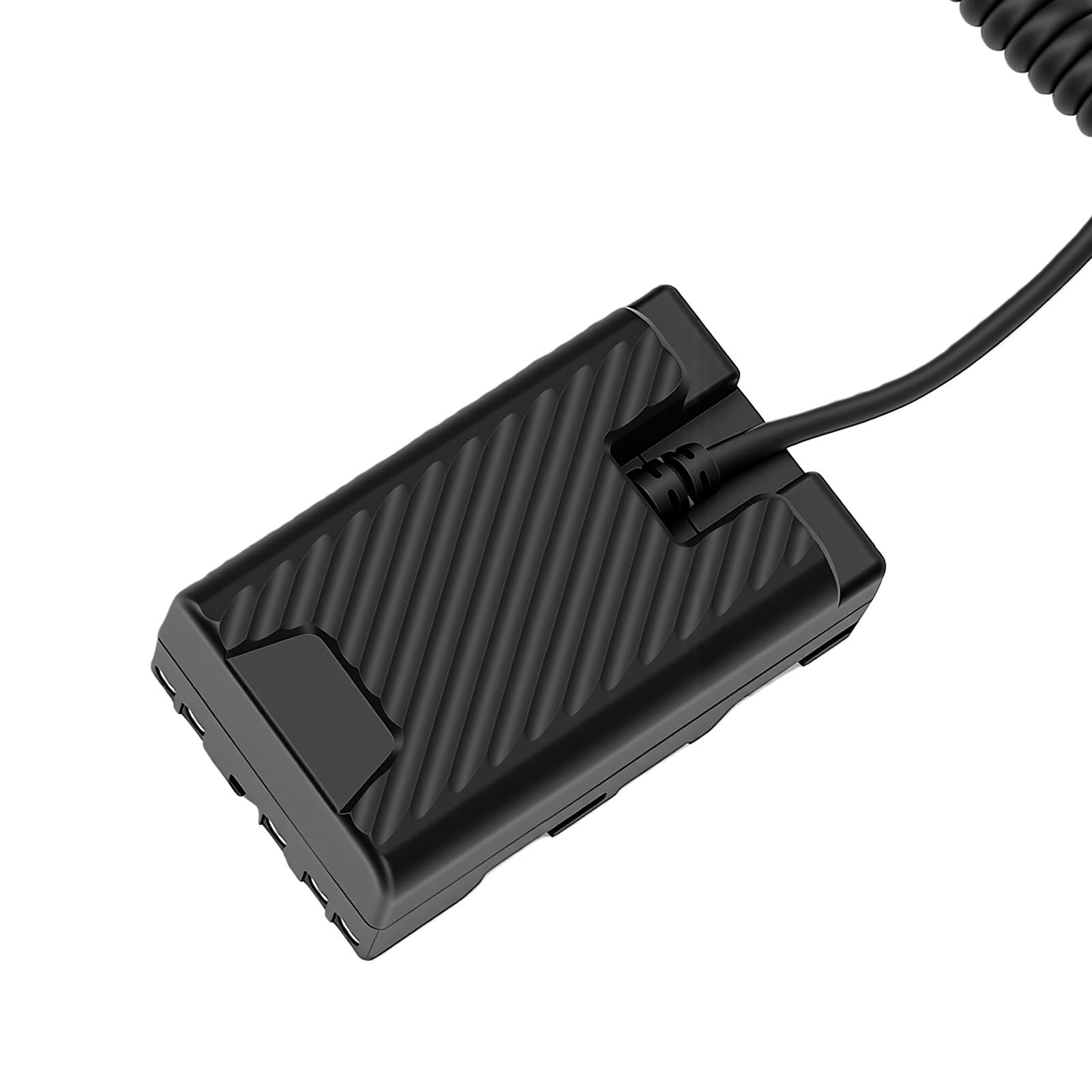 Generic Atrapa Baterii D Tap Kabel Spiralny Kompaktowy Zasilacz do Sprzętu Fotograficznego, 120cm, Idealny do Aparatów Serii EX, Materiał ABS