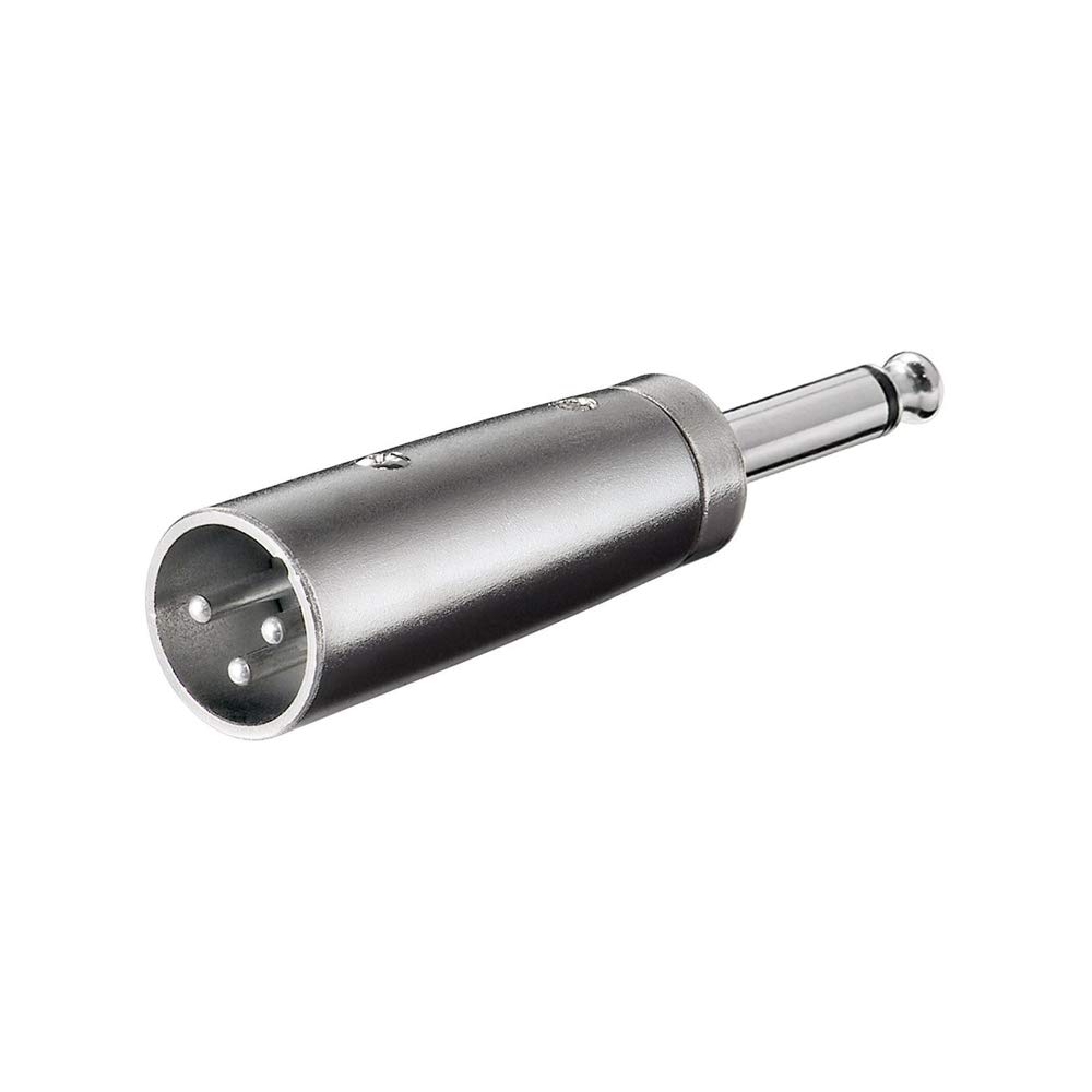Goobay XLR-Adapter 6,35 mm Mono-Klinke auf XLR-Stecker, USB-Kabel