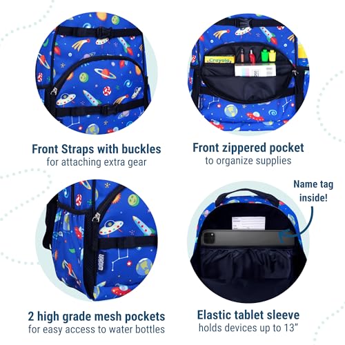Image of Wildkin 15 inch Kids Backpack for School & Travel - Durable, Padded, Multiple Pockets, Boys & Girls Ages 5-10