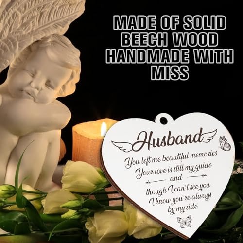 Memorial Gifts For Loss Of Husband,Memorial Picture Frame,Sympathy Gifts for Loss of Husband, Condolence Remembrance Bereavement Gift Ideas,Vintage Style Rotating Photo Frame Fits 4x6 In Photos