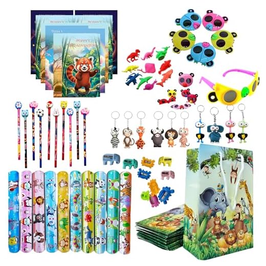 MONKEYTAIL Jungle Safari Animal Combo Pack as Birthday Return Gifts for Kids- Set of 10