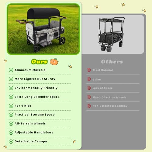 Rovique 4 Seater Aluminum Wagon