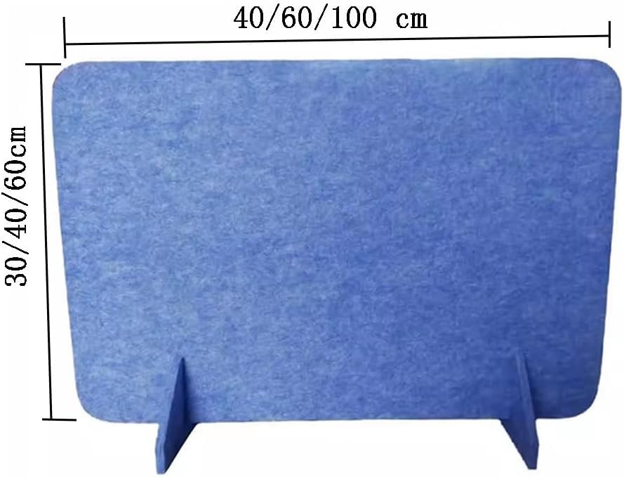Cloison de bureau bleue 30x40 cm panneau isolant phonique - 4