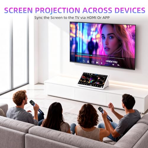 Image of InAndOn Karaoke Machine for Adults: Karaoke Players with 15.6 inch Touchscreen | All-in-one Karaoke Machine Built-in Mixer, 2 Wireless Mics, YouTube Integration, Professional Karaoke System for Party