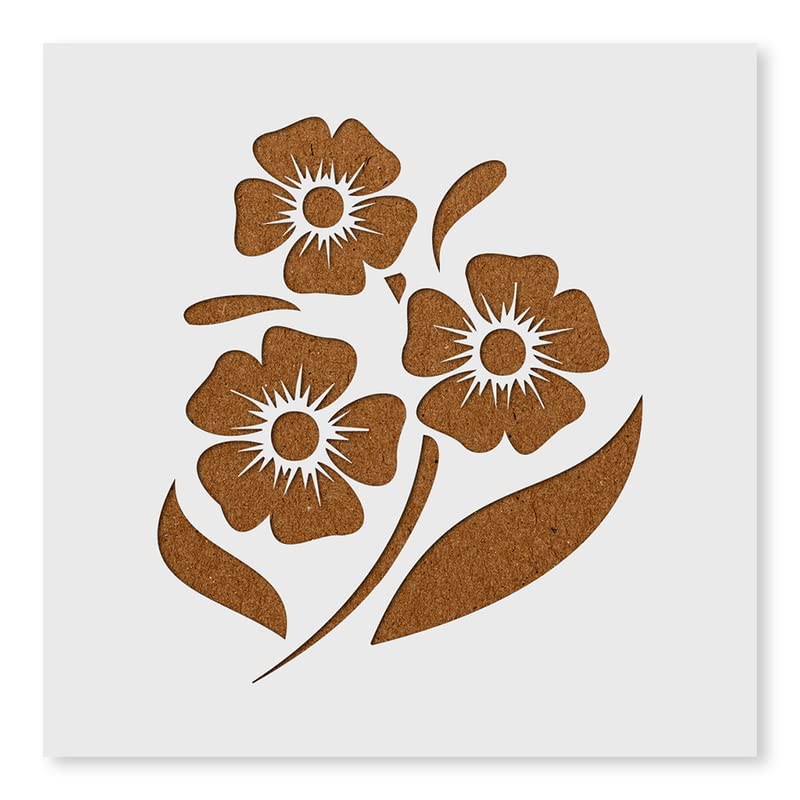 Lily Flower Stencils for Art and Craft Painting Big Size 12x12 inch Reusable Stencil for Painting, Fabric, Glass, Wall Painting, and Craft Painting-image-47
